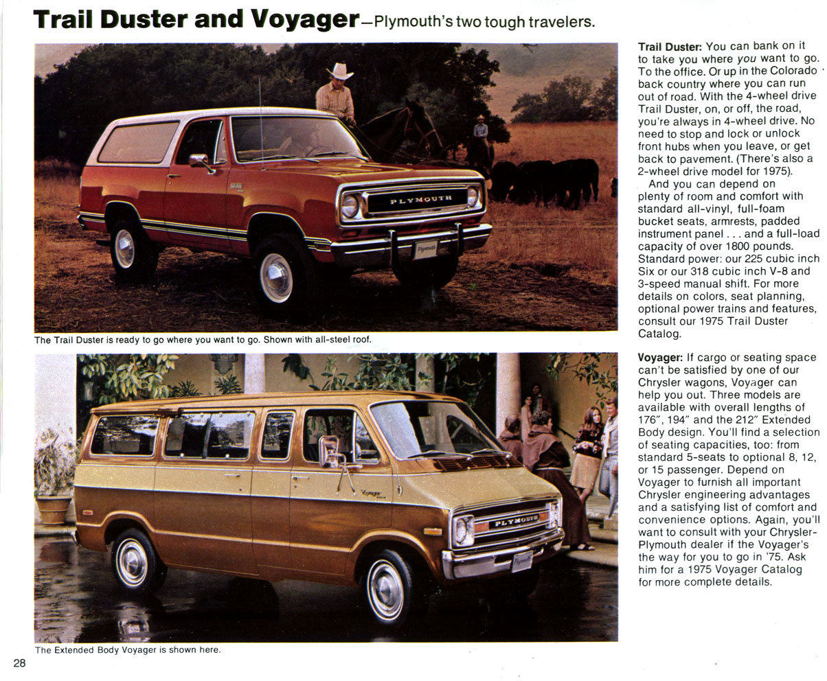 1975 Chrysler Plymouth Brochure Page 8